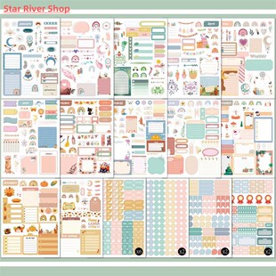 Sheets Stickers Notebook For Diary 1700 Planner