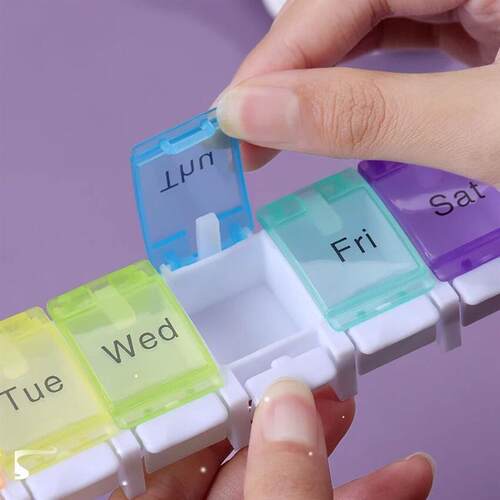1PC Mini 7 Grids Pill Box Tablet Storage Box 7 Days Weekly P