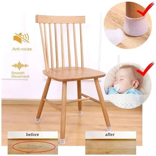 16pcs Silicone Chair Legs Non-Slip Pads Furniture Chair Leve