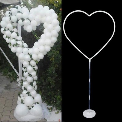 Balloon Garland Base Reusable Heart Shaped Wreath Column Bas