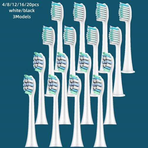 3Models Electric Toothbrush Head Compatible with  Sonicare H