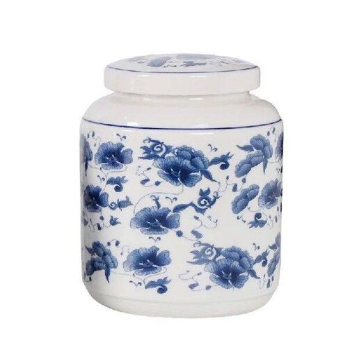 Blue and White Porcelain Chinese-style Universal Sealed Jar