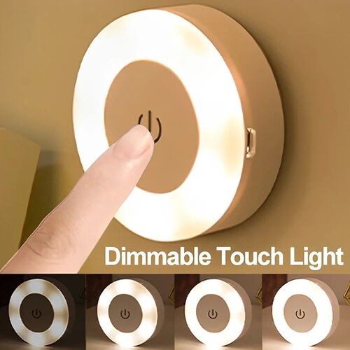 Mini LED Touch Sensor Night Lights USB Rechargeable Kitchen