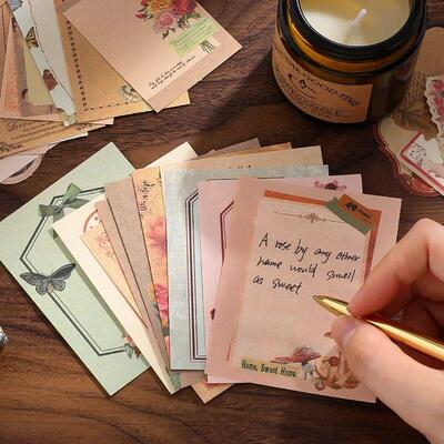 100 sheet Creative Scrapbook Vintage Materials Paper Combo K