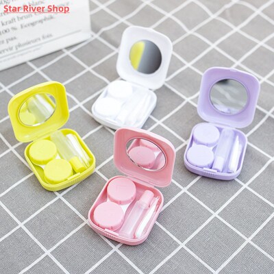 Mini Contact Lens Case Pocket Portable Easy Carry Make Up Be