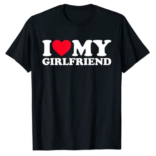 I Love My Girlfriend Shirt I Heart My-Girlfriend Shirt GF T- - 封面