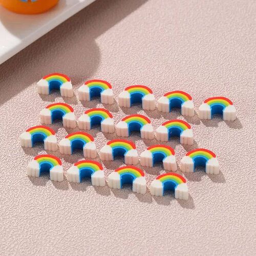 10Pcs/Lot Kawaii Rainbow Erasers Student Pencil Rubber Schoo