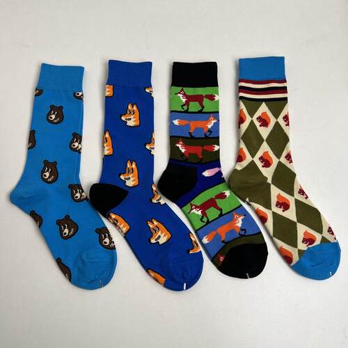 Street Style Mid to High-Crew Cotton Socks for Women