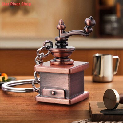 Alloy Coffee Portafilter Pendant Fashion Keychain Charm Coff