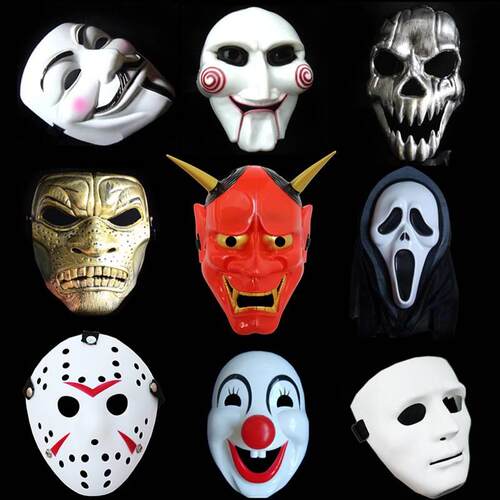 Halloween adult mask V vendetta Saw Horror Party gathering B