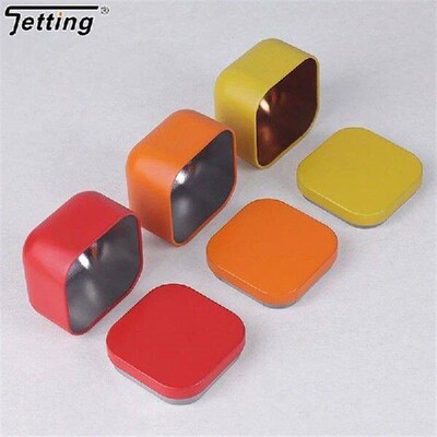1Pcs Portable Solid Color Mini Tin Box Tea Sealed Jar