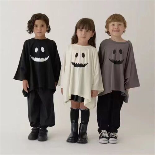 Halloween costume new childrens clothing pumpkin  T-shirt