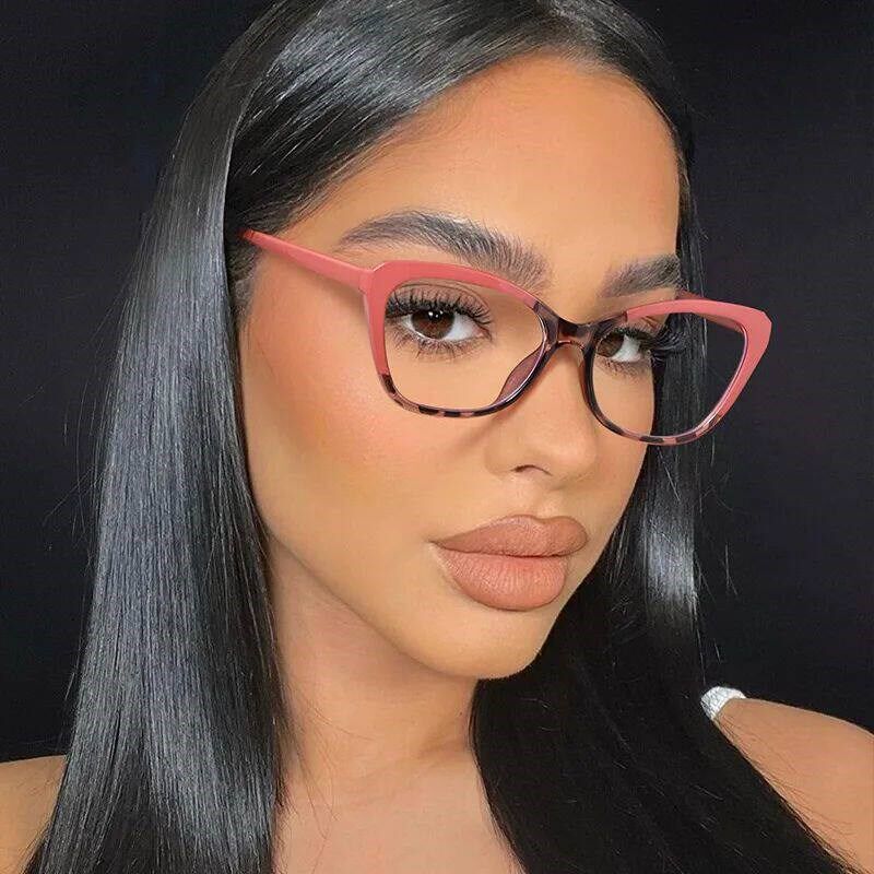 Gradient Color Fashion Tr90 Anti Blue Light Blocking Cat Eye图片