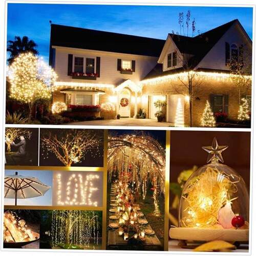 50/100/200/330 LED Solar Light Outdoor Lamp String Lights 1