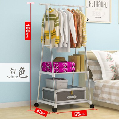 Southeast Asia Simple Clothes Rack Mobile Hanger Multifuncti
