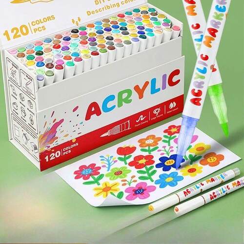 12/24/36/48 Colors Direct Liquid Acrylic Paint Marker Soft B