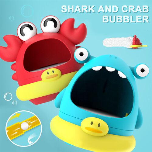 Blowing Bubble Baby Bath Toys Outdoor Foam Maker Cute Cartoo