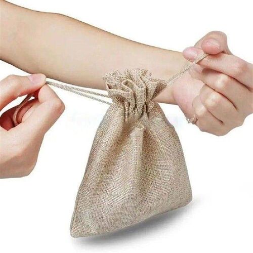 10Pcs New Drawstring Burlap Gift Bags Large Capacity