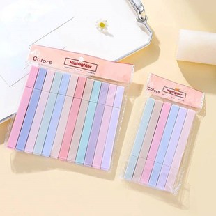 6/12Pcs Pastel Color Highlighter Pen Double tip Marker Pens