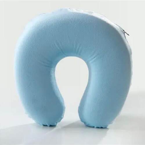 Soft U Shaped Slow Rebound Memory Foam Travel Neck Pillow fo