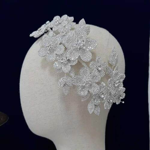 Gorgeous Ear of Wheat Zircon Crystal Brides Tiara Crowns Bri