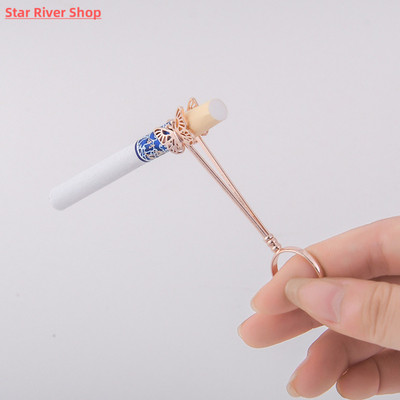 金属蝴蝶香烟戒 Smoking Finger Ring 实用烟具配件设计