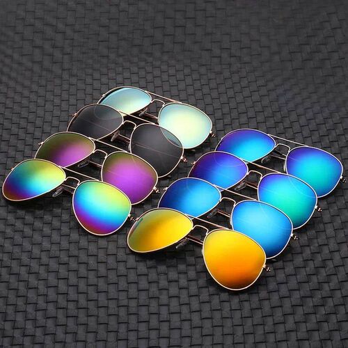 2024 New Double Bridge Aviation Sunglasse Woman Aviat Alloy