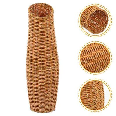 Plant Pots Indoor Rattan Vase Plastic Dried Flower Holder