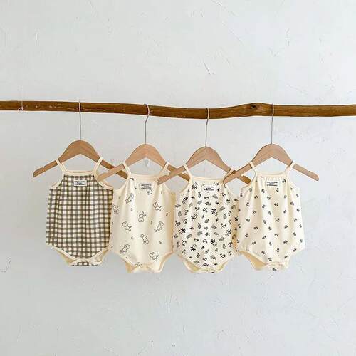 2026 Summer Baby Bodysuits Cotton Infant Girls One Piece Sle