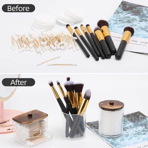 Bathroom Organizer Accessories Set Qtip Holder Storage with