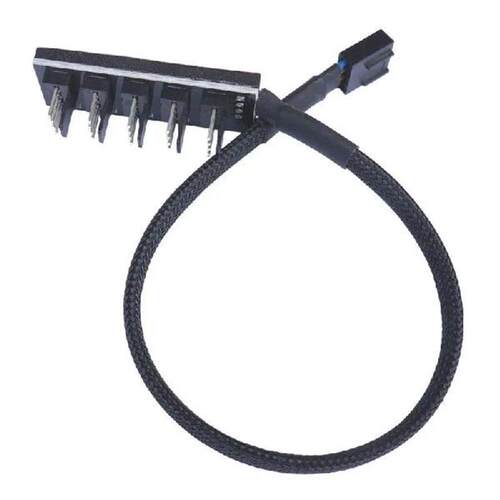 4 Pin PWM Fan Hub Splitter Power Supply Cable 1 to 5 Way PC