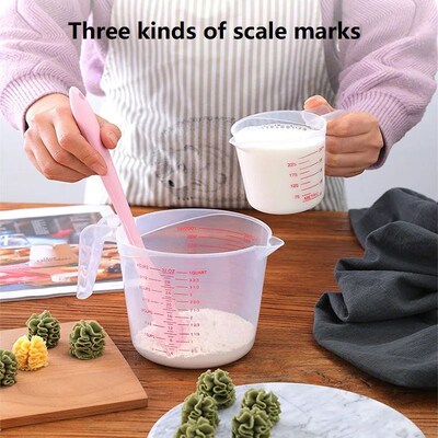 250/500/1000ML Easuring Cup Silicone Measuring Cups and Spoo