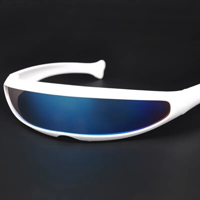 Futuristic Narrow Cyclops Visor Sunglasses Laser Eyeglasses