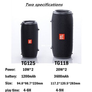 Bass Bluetooth Stereo音箱 Column Portable Speaker Waterproof
