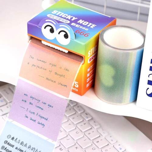 105 Sheets/roll Pull-out Sticky Notes Student Stationery Sti