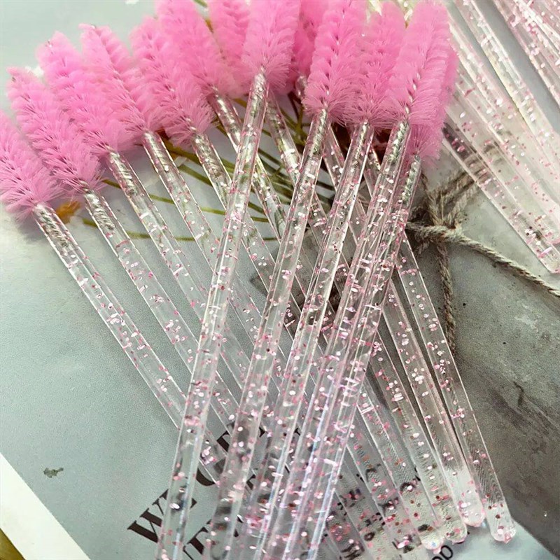 Disposable Crystal Eyelashes Brush Comb 5/50Pcs Eye Lashes E图片