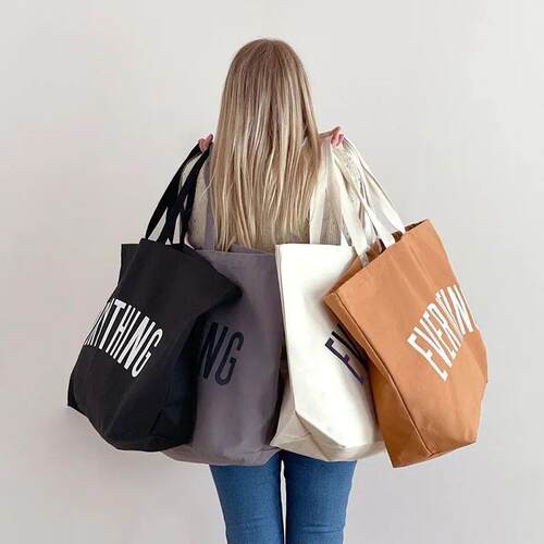Canvas Tote Bag Extra Large Shopping Beach Totes Bags Reusab