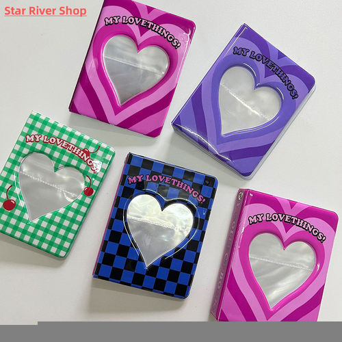 Lovely Bear Photo Album 3inch Love Heart Hollow Kpop Card Bi