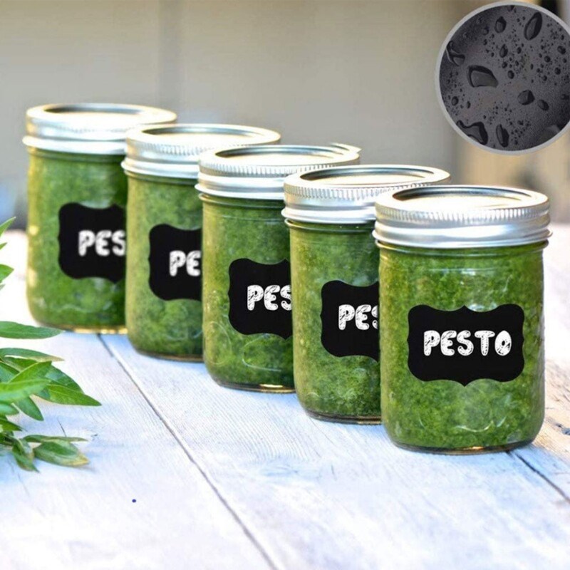 150/300PCS Waterproof Blackboard Label Stickers Removable Pa - 实物图