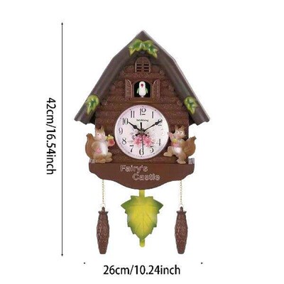 1pc Cuckoo Wall C Natural Cuckoo Voices Daytime Hourly