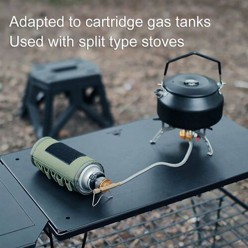 Portable Gas Stove Adapter Aluminum Alloy Camping Gas Conver