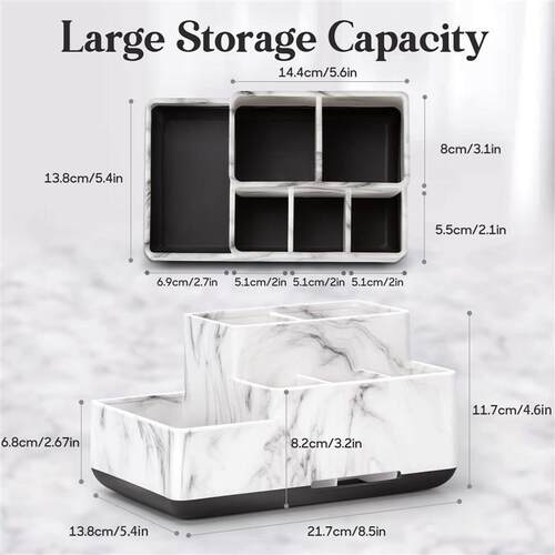 Anti slip toothbrush holder bathroom storage rack countertop
