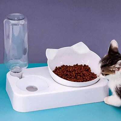 New Pet Bowl 15 Degrees Tilt to Protect Cervical Vertebrae D