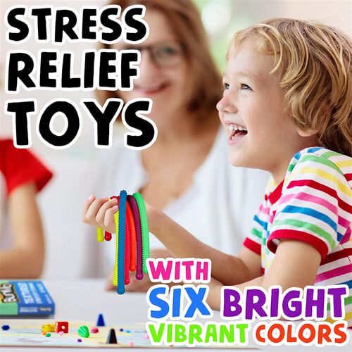 Squishy Textured Stretchy Strings Fidget Toy Bumpy面条拉拉乐