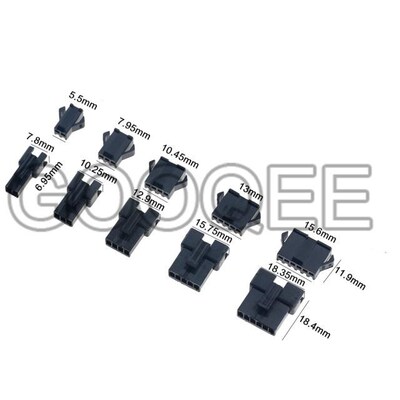 560PCS/Box JST SM2.54mm Male+Female 2P 3P 4P 5P Housing Conn