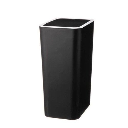 Convenient Push Lid Waste Basket Solid for Daily Use Home