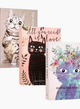 样板间儿童房绘本真书摆件卡通风英文仿真书售楼处娱乐区软装饰品