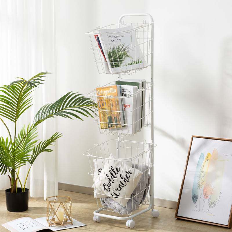 厂家供应北脏衣欧篮创意物移架衣服收纳架家用可MLN动分层洗衣置