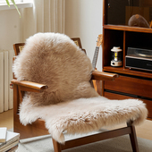 小沙整张羊毛沙发垫纯羊毛地毯意式 客厅卧室床边毯坐垫衣帽间凳垫