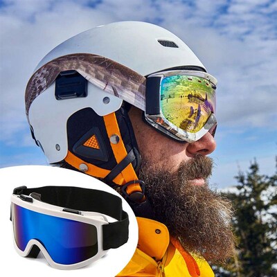 Large Frame Ski Goggles With Colorful Lens Anti Fog Mountain